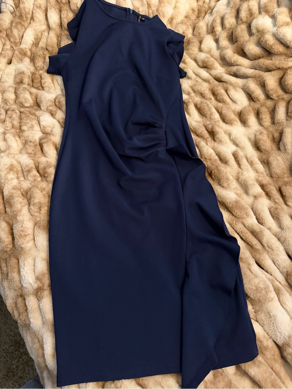 Miusol Navy Midi Sheath Dress